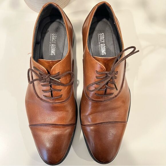 Stacy Adams KORDELL Cap Toe Oxford Brown 9.5M
